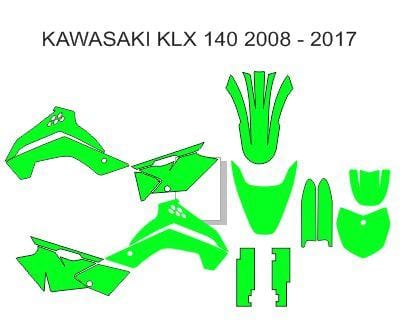 Kawasaki KLX 140 2008-2017 Template