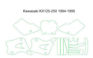 Kawasaki KX125-250 1994-1995 Template