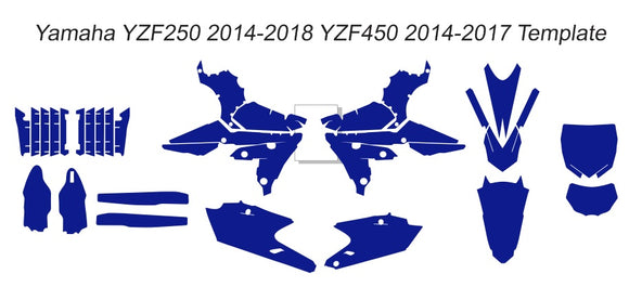 Yamaha YZF250 2014-2018 YZF450 2014-2017 Template