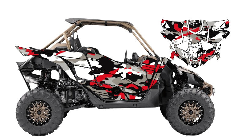 Yamaha YXZ1000 Graphics Kit D6 - Custom UTV Decals & Wrap
