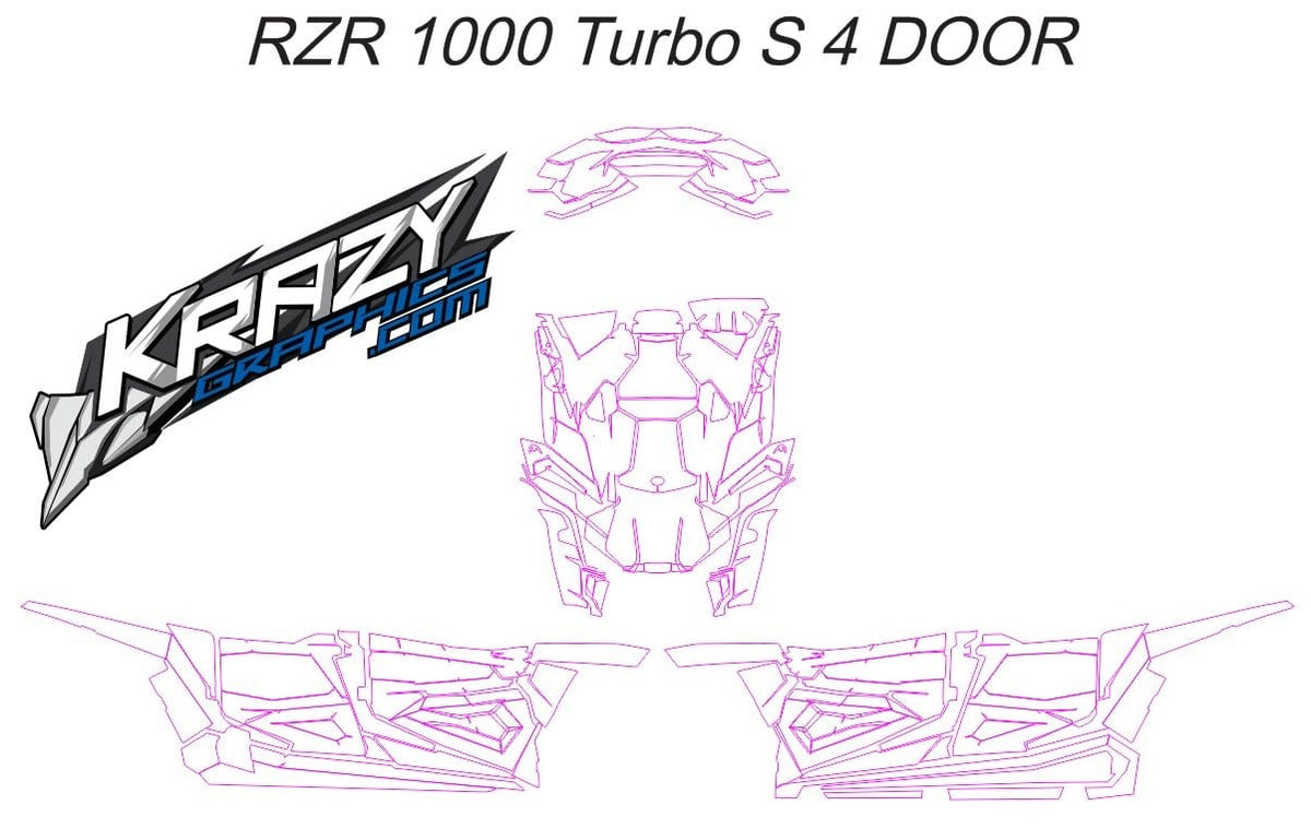 シーサー様　オーダーページ Polaris RZR-S 1000 4 Door Template (PayPal only ) – Krazygraphics.com