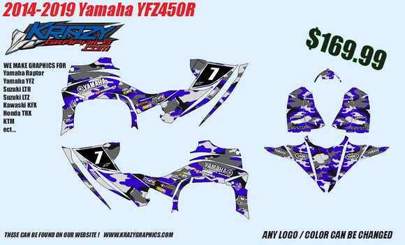 Yamaha YFZ Graphics (2014-2020)-d19