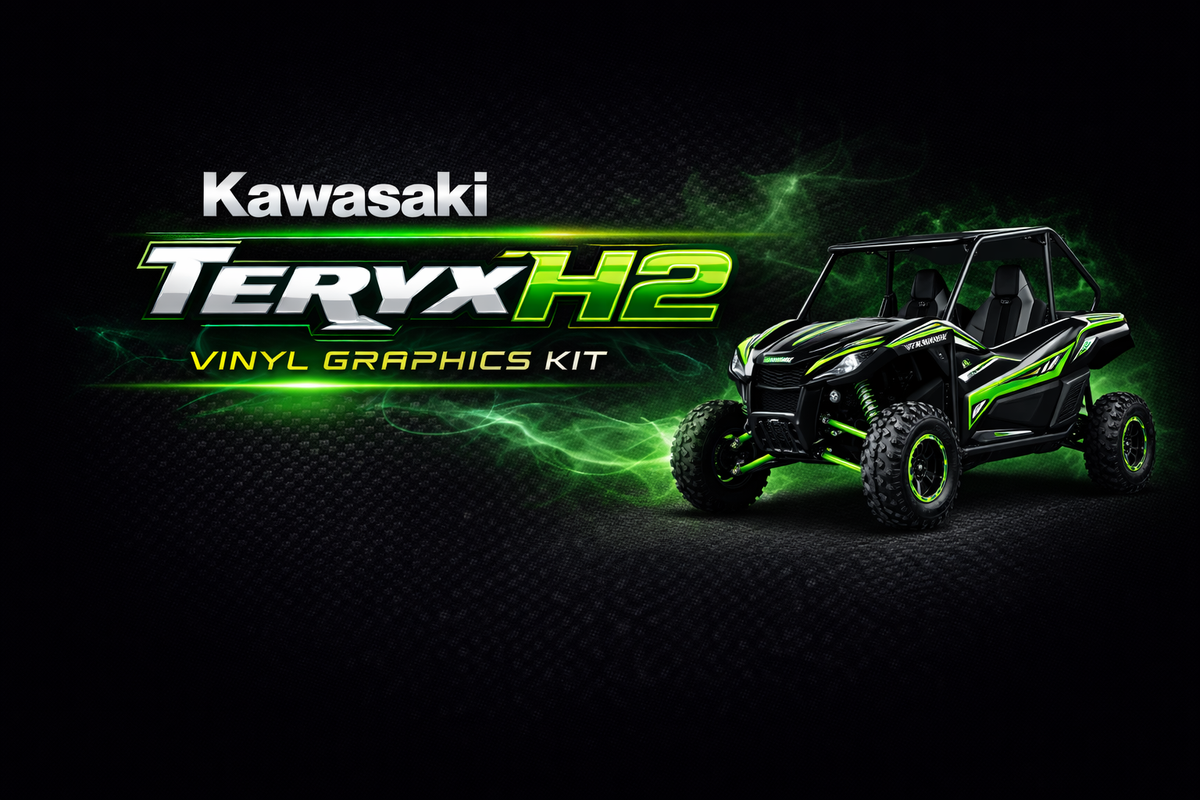 H2 Graphics Kawasaki Teryx H2 Vinyl Graphics Kit Wrap – Krazygraphics.com