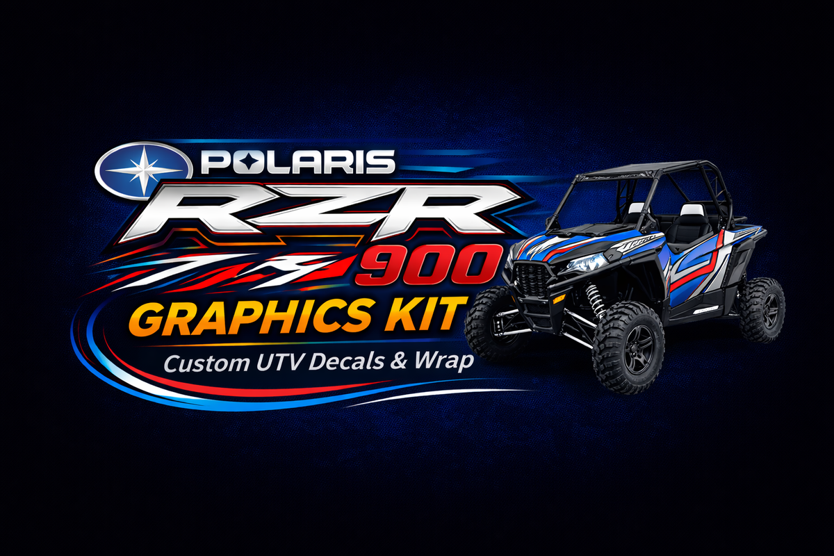 Polaris RZR 900 Graphics Kit – Custom UTV Decals & Wrap – Krazygraphics.com