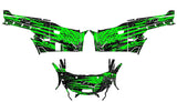 Kawasaki KRX 1000 D11 - Green Flag graphics wrap kit by KrazyGraphics driver side panel view