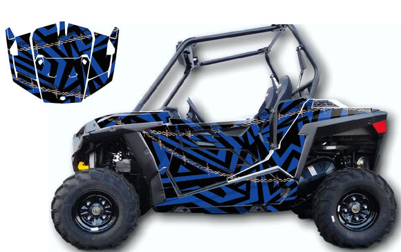 Polaris RZR 900 Lines Side by Side Graphics Decals | KG – Krazygraphics.com