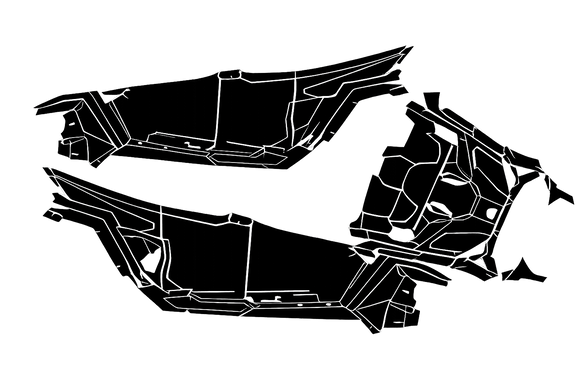 Polaris RZR PRO S / PRO R / PRO XP 4 2025 Template Vector ...