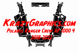 Polaris Ranger Crew XP 1000 4 Template (2018-2024) - UTV / SXS Wrap Cut Design File