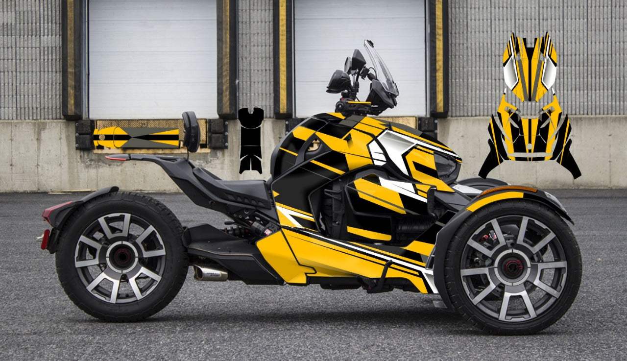 Ryker Graphics D16 Can-Am Ryker Wrap Kit | KrazyGraphics – Krazygraphics.com