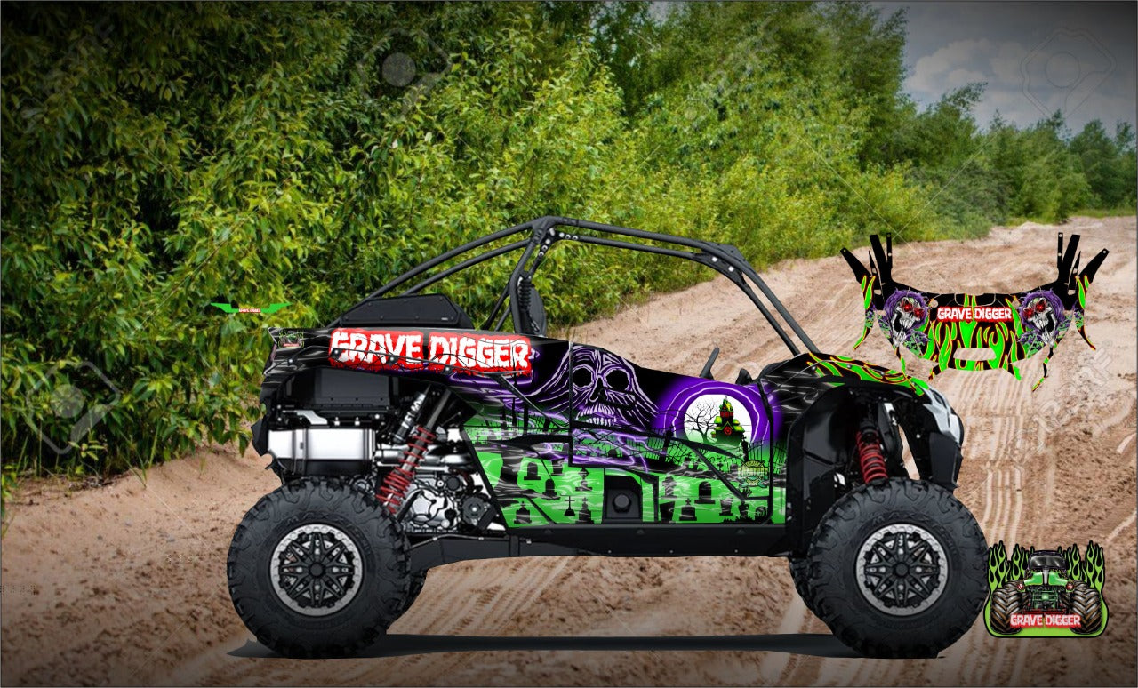 Gravedigger KRX 1000 Wrap Kit | KrazyGraphics – Krazygraphics.com