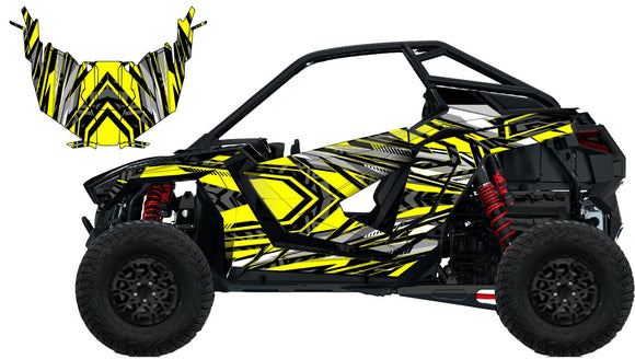 Polaris RZR XP PRO KG-4 Side by Side Graphics Kit Decals ...