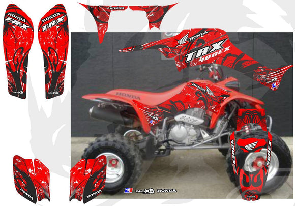 Honda TRX 400EX Tribal Pro Graphics Kit | KrazyGraphics – Krazygraphics.com