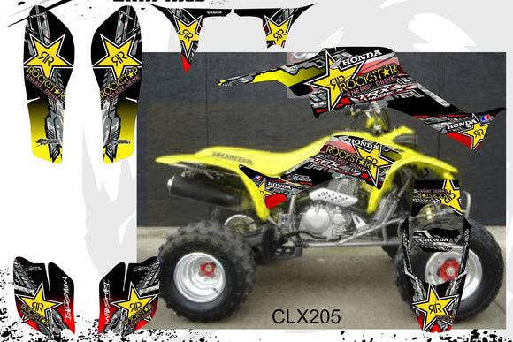 Honda TRX 400EX Rock Pro Edition Graphics Kit | KrazyGraphic ...