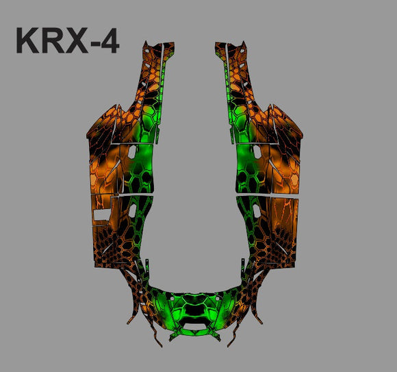 Kawasaki KRX-4 D007 Wrap Kit | KrazyGraphics – Krazygraphics.com