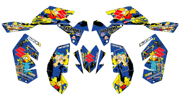 Kit Graphique Complet Pour Suzuki LTR 450R - Autocollants Vinyle Glossy Personnalisés