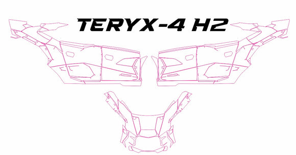 Kawasaki Teryx-4 H2 Template | KrazyGraphics – Krazygraphics.com