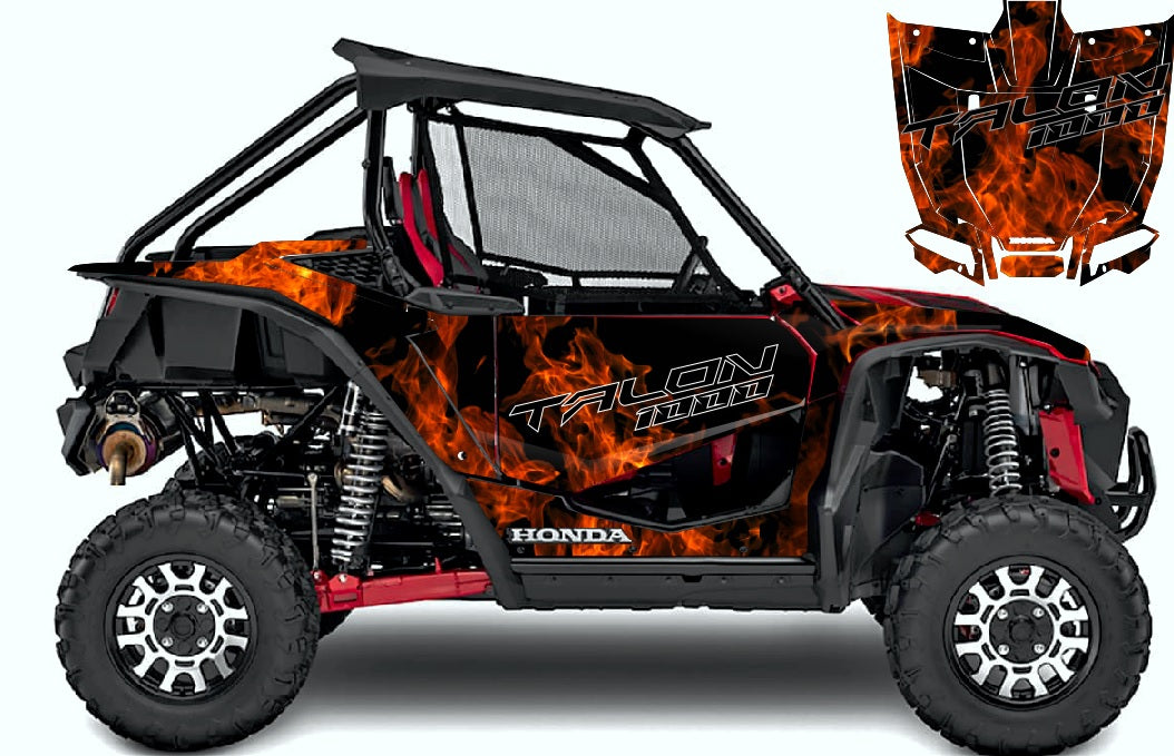 Talon Rim Stickers Honda Talon Graphics Kit d19 Side by Side Graphics Decals ...
