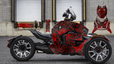Can-Am Ryker Wrap Kryptek Red | Custom Ryker Graphics Kit graphics wrap kit