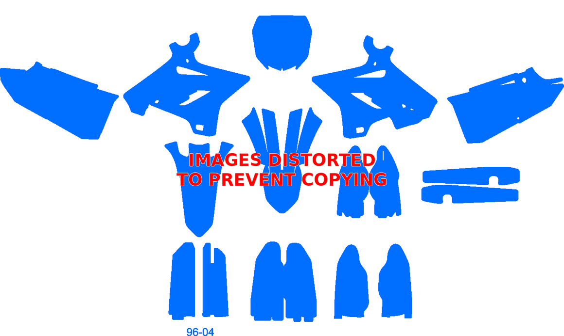Yamaha YZ-X 2002-2014 Polisport YZ450F Restyle Template – Krazygraphics.com