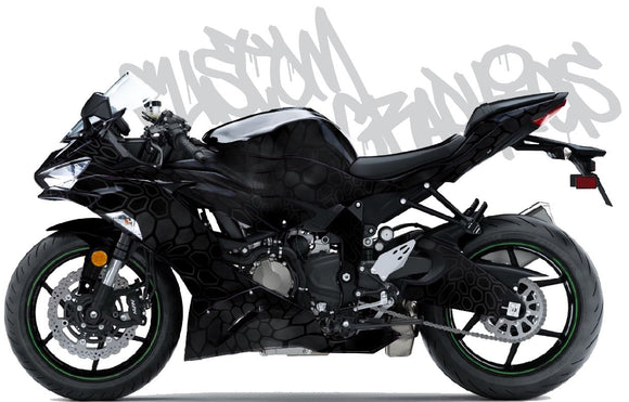2019-2023 ZX6R Graphics-9 Graphics Decals Vinyl | KG – Krazygraphics.com