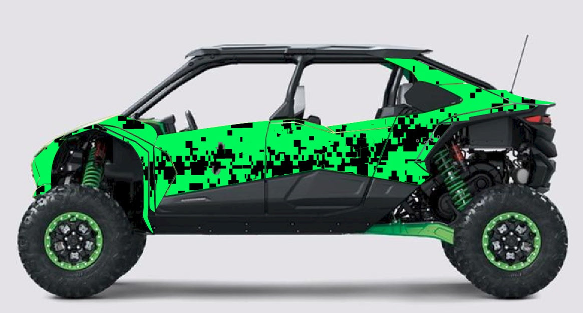 Kawasaki Teryx H2 Vinyl Graphics Kit Wrap – Krazygraphics.com
