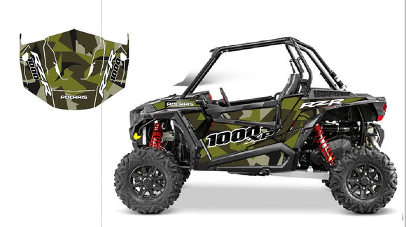 Polaris RZR 1000 2dr 2 Side by Side Graphics Decals | KG ...