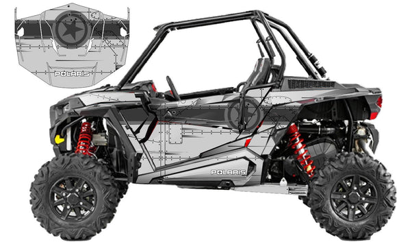 Polaris RZR 1000 2 dr 14 Side by Side Graphics Decals | KG ...