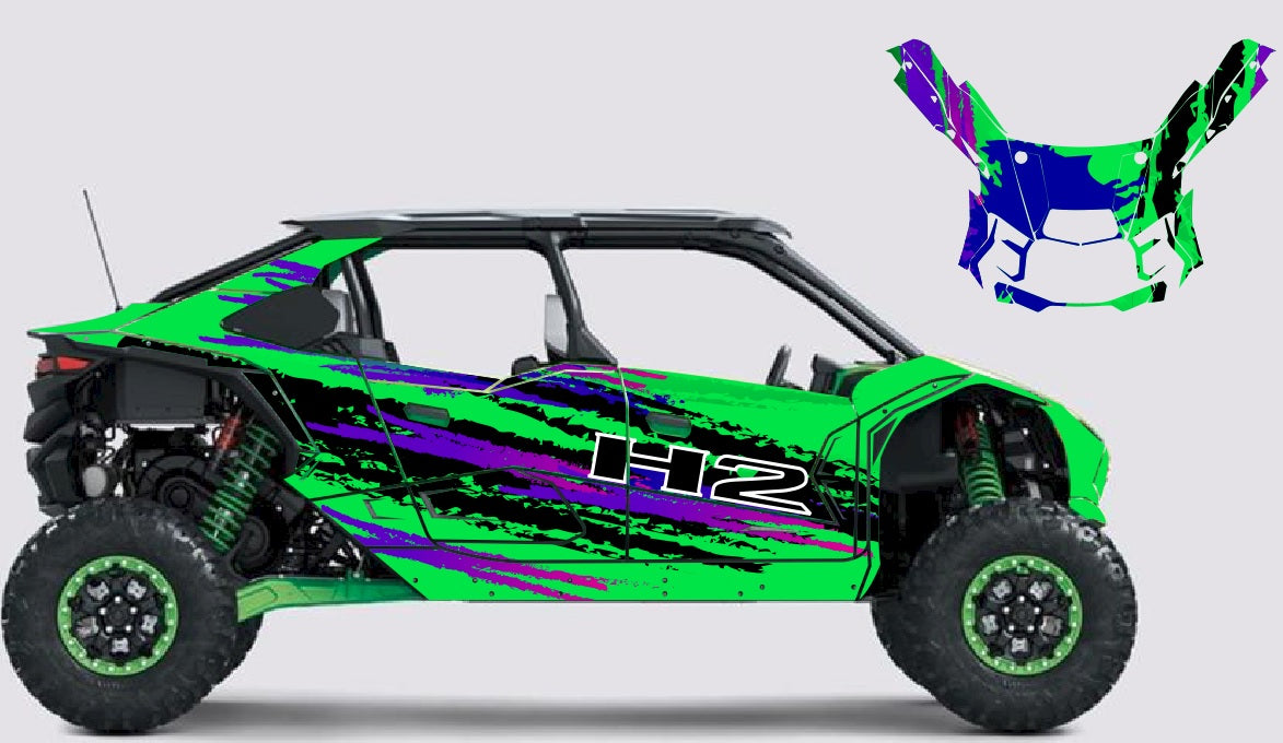 H2 Graphics Kawasaki Teryx H2 KX Graphics Kit 21MIL | Kawasaki Teryx H2 2023–2026 ...