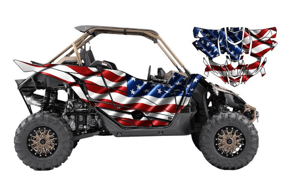 Yamaha YXZ1000 Graphics Kit d5 Graphics Decals Vinyl – Krazygraphics.com