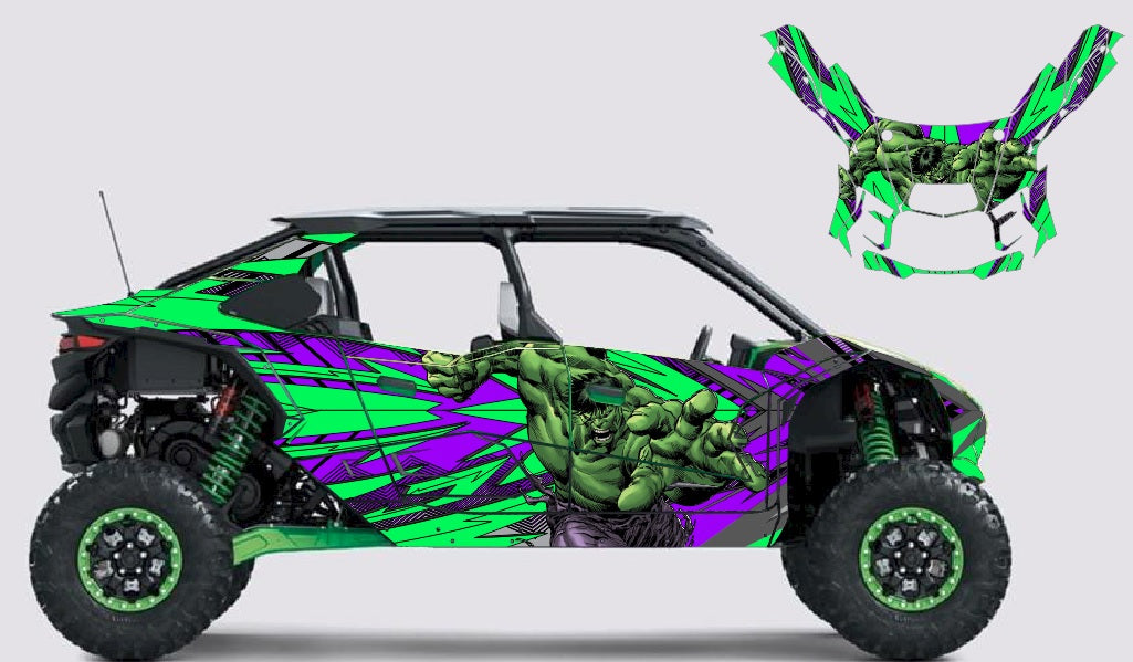 Kawasaki Teryx H2 Hulk Wrap | KrazyGraphics – Krazygraphics.com