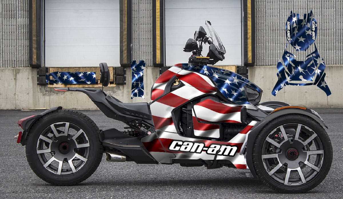 Flag Custom Can-Am Ryker Wrap Kit | KrazyGraphics – Krazygraphics.com