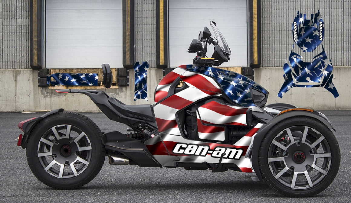 CanAM Ryker Graphics Flag Graphic Kit Wrap | Can-Am Ryker 2019–2026 ...