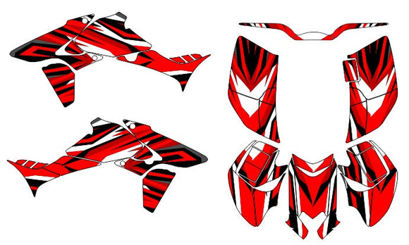 Honda TRX 450 Kit Striped Simple 2 (2004-2014) ATV Decals ...