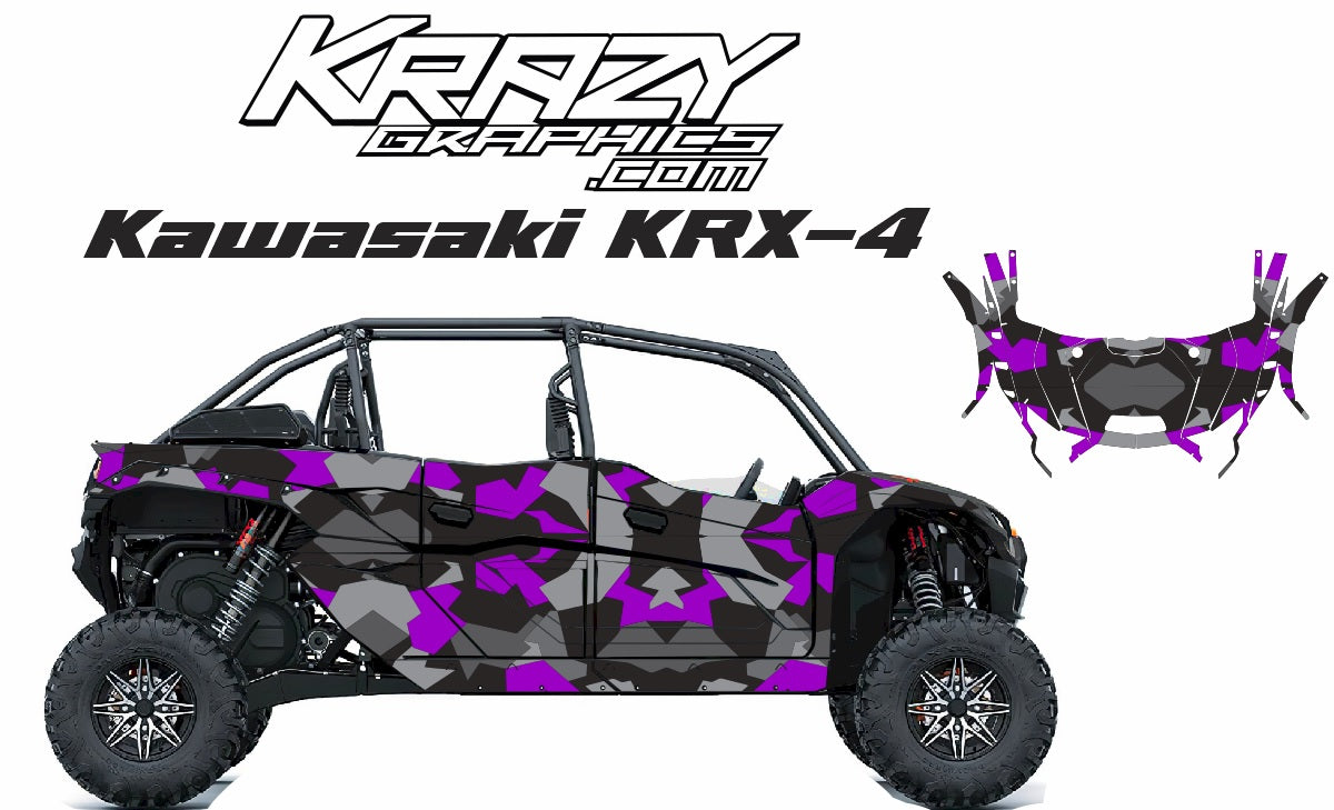 Purple Camo KRX-4 Wrap Kit | KrazyGraphics – Krazygraphics.com