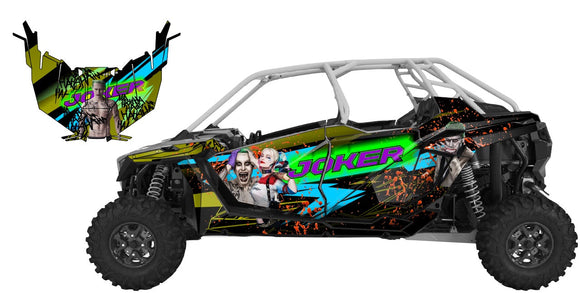 Polaris RZR XP PRO 4 door Joker Side by Side Graphics Decals ...