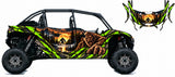 Kawasaki KRX4 Bigfoot Moon wrap kit - side and hood graphics on a Teryx KRX4 4-seat