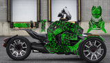 Can-Am Ryker Graphics Kryptek Green Graphic Kit Wrap graphics wrap kit