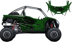 Custom Green KRX 1000 Wrap Kit | KrazyGraphics – Krazygraphics.com