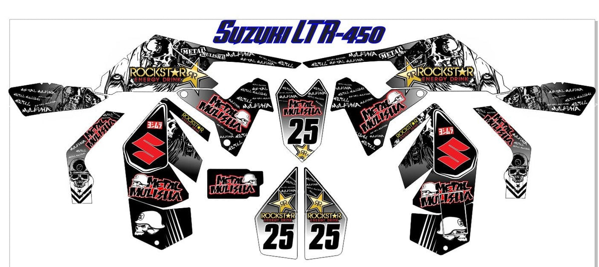 Sym Graphics Suzuki LTR450 graphics kit LTR149 | KrazyGraphics – Krazygraphics.com