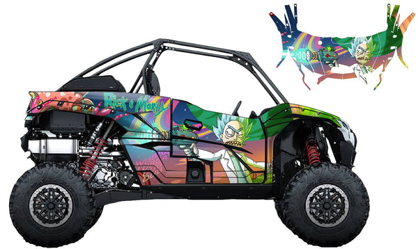 Rick N Morty KRX 1000 Wrap Kit | KrazyGraphics – Krazygraphics.com