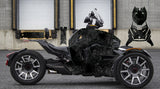 Can-Am Ryker Graphics Kryptek Black/Gray Graphic Kit Wrap graphics wrap kit