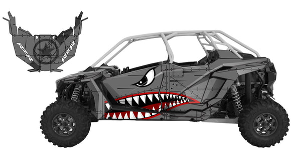 Polaris RZR XP PRO 4 door D2 Side by Side Graphics Decals ...