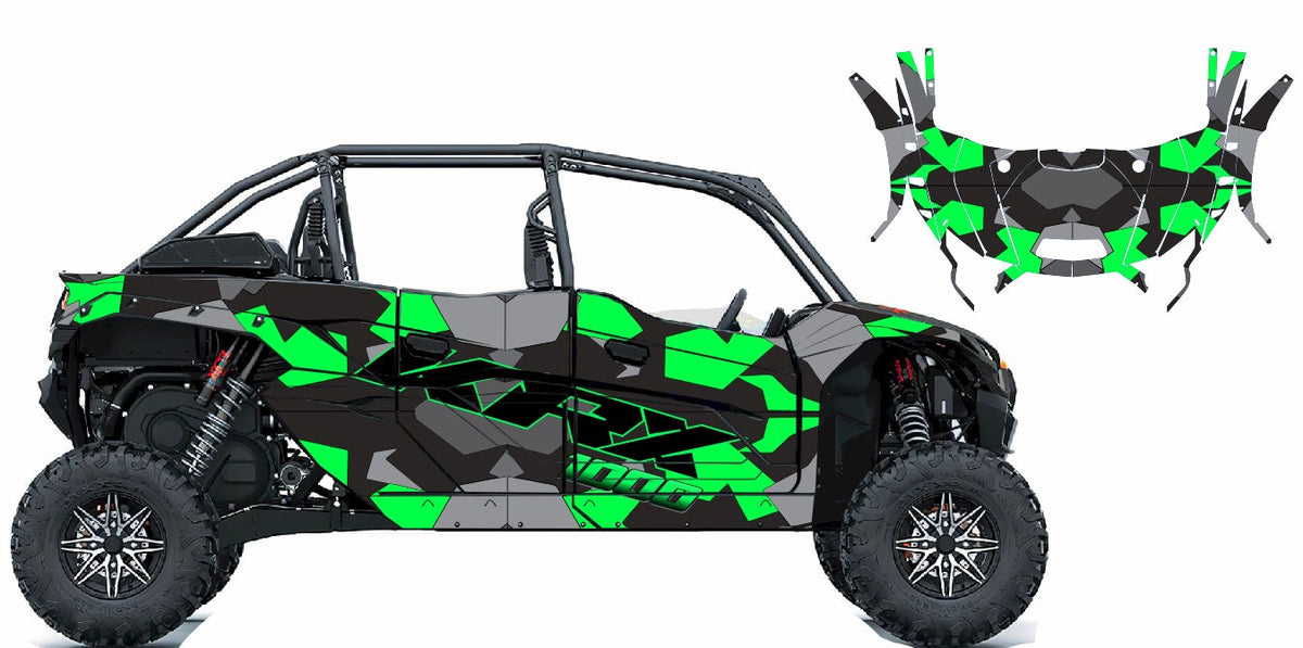 Jagged Camo KRX-4 Wrap Kit | KrazyGraphics – Krazygraphics.com