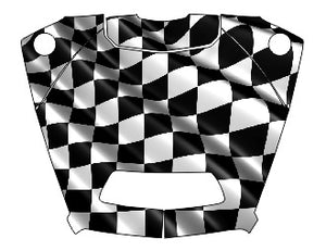 Kawasaki KRX 1000 ( Hood Decal )Checkered Flag