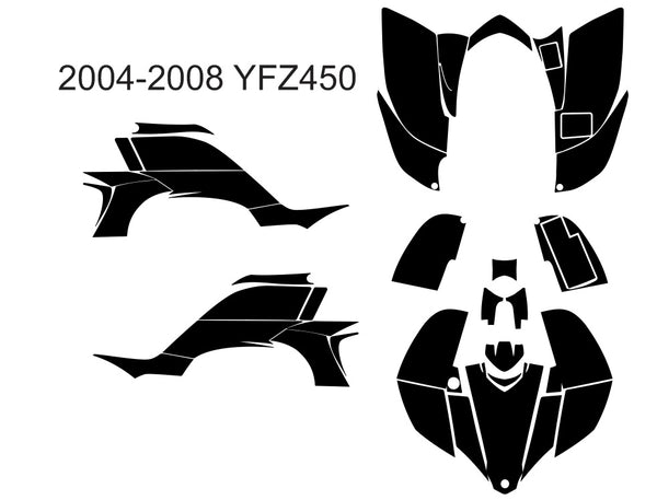 yfyページ Yamaha YFZ 450 2004-2008 Template – Krazygraphics.com