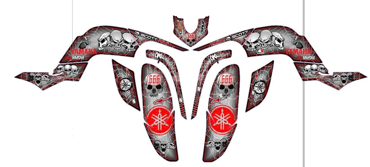 Yamaha Raptor 660 Graphics Kit D5 – Krazygraphics.com