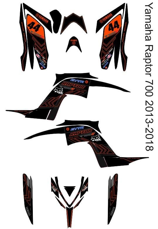 Yamaha Raptor 700R Graphics d27 (2013-2020)