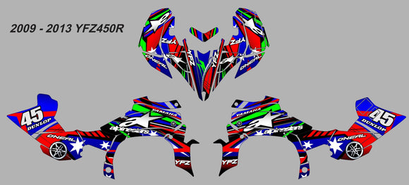 Yamaha YFZ Graphics (2009-2013)-Colors