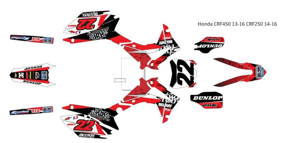 Honda CRF 450 Graphics 2013-2016