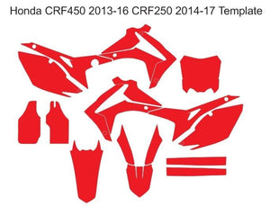 Honda CRF250 (2013 2016) - CRF 450 (2014-2017) Template